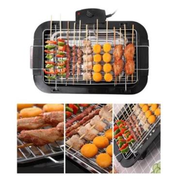 Imagem de Churrasqueira Grelhador de Mesa Cozinha Elétrica Sem fumaça - Kvell, 2