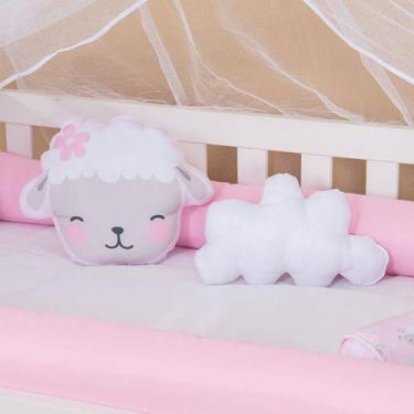 Imagem de Kit Almofadas Decorativas Infantil Ovelhinha Rosa - Miguel Baby