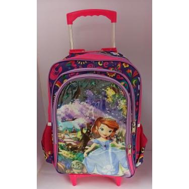 Imagem de Kit Mochila Carrinho Princesa Sofia + Lancheira + Estojo - Nobre 