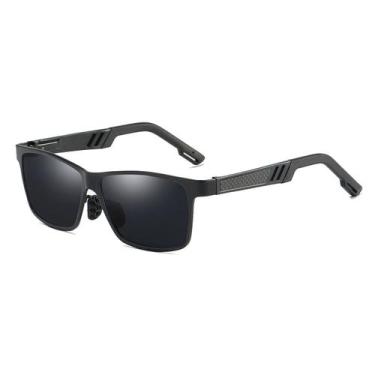 Imagem de Óculos De Sol Vinkin Masculino Polarizado UV400 Luxuoso, Preto