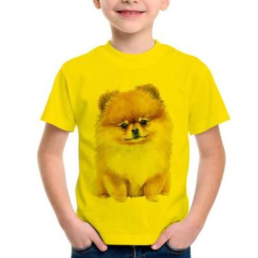 Imagem de Camiseta Infantil Cachorro Spitz Alemão Lulu da pomerânia - Foca na Mo