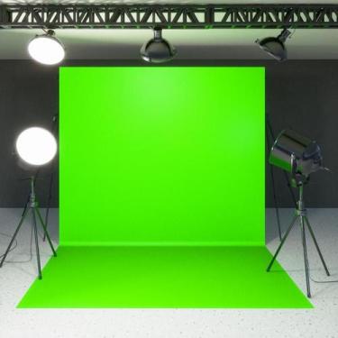 Imagem de Fundo Fotográfico Infinito Chroma Key Tecido 1,80x3,0m - Fadrix, Verde