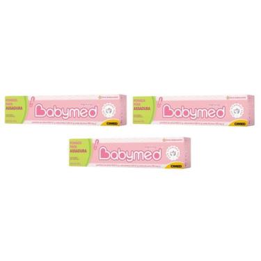 Imagem de Kit 3 Pomadas Para Assadura Babymed Menina 45g - Cimed