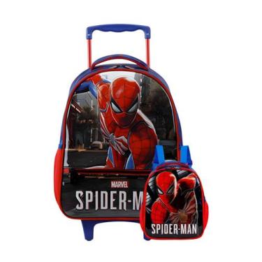Imagem de Kit Escolar Spider Man Mochila de Rodas Média + Lancheira - Xeryus, pe