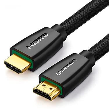 Imagem de Cabo Hdmi Macho/Macho 3m Preto, 4K, Alta Velocidade, 3D, ARC, Ethernet, Conectores Banhados a Ouro, Compatível com TV, Monitor, Projetor, PC, Console de Jogos, Blu-ray - No Brasil