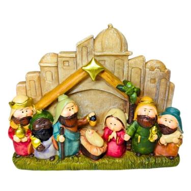 Imagem de Presépio Natal Cartoon Koule Em Resina Decoração Ntalina