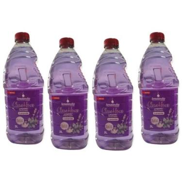 Imagem de 4 Limpador Multiuso Perfumado 2 Litros Lavanda Desinfetante Concentrad