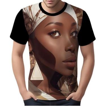 Imagem de Camisa Camiseta Mulher Africanas Raizes  Beleza Negra 1 - Enjoy Shop, 