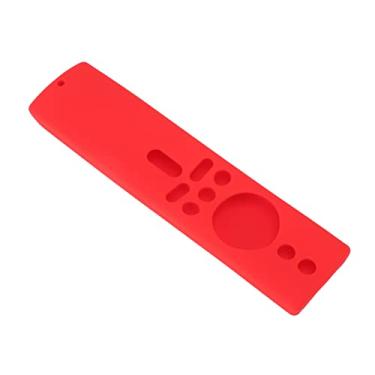 Imagem de Capa de Controle Remoto de Silicone Leve à Prova de Choque para Mi Box S 4K, Mi TV Stick Com Capa de Silicone, Capa Protetora Antiderrapante (Conjunto Vermelho)