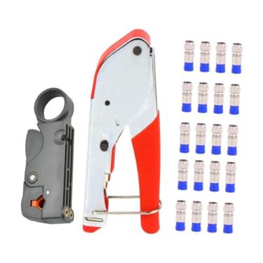 Imagem de Gralara Crimpador de cabo coaxial, crimpador de fio, profissional, ferramenta de compressão coaxial, para TV, home theater, Style B