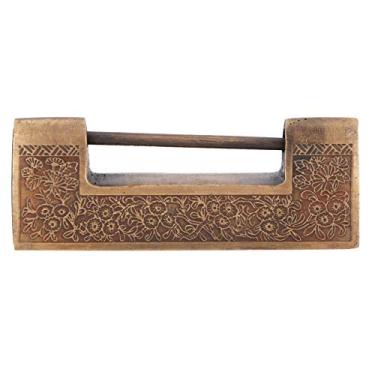 Imagem de Fechadura de Latão Antigo - Trava Suspensa Estilo Chinês Tradicional para Presentes de Casamento - Trava de baú e Armário de Madeira Com Trava Rt - Perfeita para Decoração de