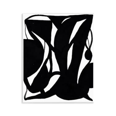 Imagem de Stupell Industries Design de arte de placa de parede de tinta espiral preta por Bea Dina, 28 x 35 cm