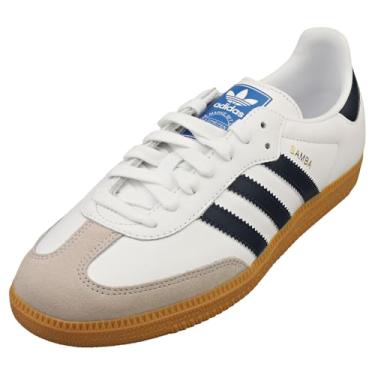 Imagem de adidas Tênis feminino Gazelle Indoor, Branco, azul-marinho, 41