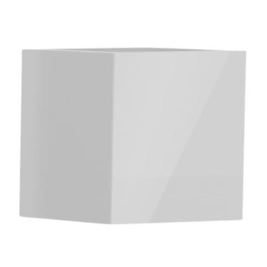 Imagem de Vaso Fibra De Vidro Quadrado Texas P 50cm Vietnamita Caixa Decoração (Cinza Claro)