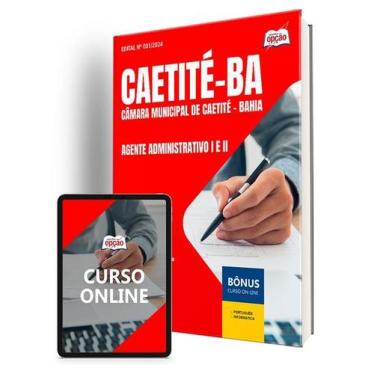 Imagem de Apostila Câmara de Caetité - BA 2025 - Agente Administrativo I e II - 