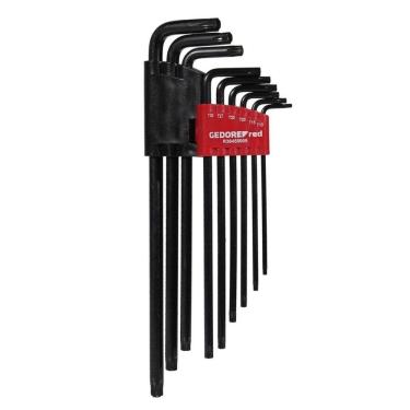 Imagem de Jogo de Chaves L Torx Longas (Perfil Hexalobular) 9 Peças R36455009 Gedore - Unica Unico