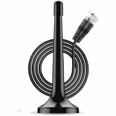 Imagem de Antena Digital TV Interna Externa Amplificada HDTV 4K UHF | VHF | FM, Resistente A Água, Compatível Com Samsung, LG, Philco, APC, Philips, Smart TV, Led, LCD, 3D, Cabo 3 Metros, Com Imã Premium