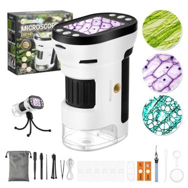 Imagem de Microscópio LCD de bolso portátil Gleamkid 1000X 2" para crianças 8-12