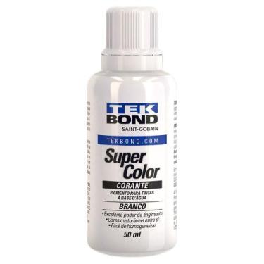 Imagem de Corante Liquido Para Tintas Super Color Branco 50Ml Tek Bond - Tekbond