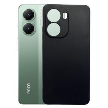 Imagem de Capa Anti Impacto Aveludada Preta Para Xiaomi Poco X7 Pro 5g - Mustang