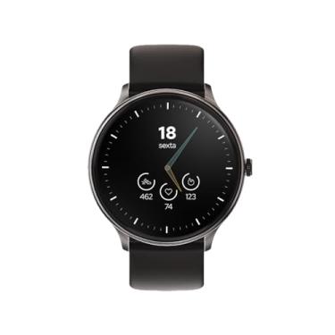 Imagem de WB Watch Smartwatch 46mm Redondo, tela 1,39", ultra leve, fitness tracker, com monitoramento e temperatura corporal, análise de sono e Watchfaces Preto