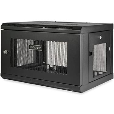 Imagem de StarTech.com Armário de suporte de parede para servidor – Rack 6U – 16,5 polegadas de profundidade – Gabinete de rede – Gabinete de servidor – Caixa de rede – Capa 6U (RK616WALM)