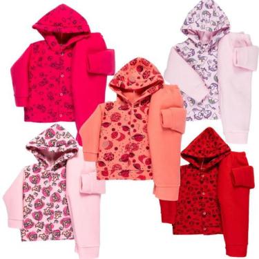 Imagem de Kit 5 Conjunto Infantil Inverno Soft Roupa De Frio Menino Menina 0 a 8