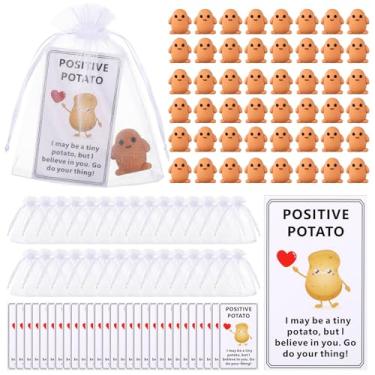 Imagem de Gejoy 50 Set Inspirational Potato Employee Appreciation Gifts Mini Potato with Cards Positive Support Encouragement Motivational Gifts for Colleague Student Teacher Team