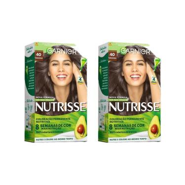 Imagem de Coloraçao Nutrisse 40 Castanho / Tamarindo - Kit Com 2Un