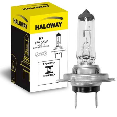 Imagem de Lâmpada Haloway Halógena H7 12V 55W PX26D Farol