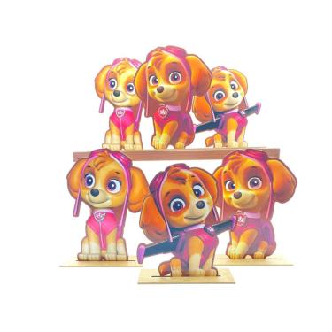 Imagem de Kit Display de Mesa 6 Peças Para Festa Skye mdf