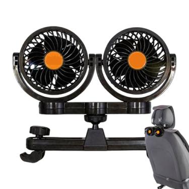Imagem de Fã para o banco de trás do carro, fãs de assento de carro,Ventilador de resfriamento do assento do carro | de refrigeração por portão dupla ajustável portátil para crianças, animais de estimação, cães