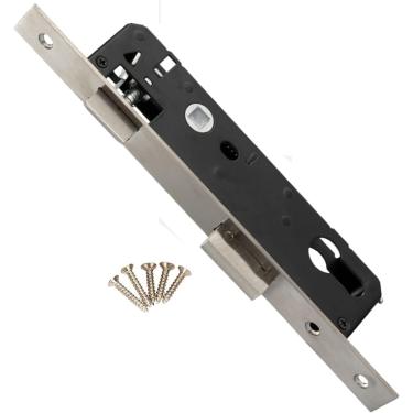 Imagem de Fechadura De Embutir De Aço Inoxidável De 30 * 85 Mm, Fechaduras De Portas Internas, Adequadas Para Portas De Sala De Estar De Quarto De Banheiro Din Esquerda/Direita - Múltipla (tamanho: