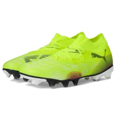 Imagem de PUMA Tênis masculino Future 8 Match firme, chuteiras artificiais de futebol, Alerta amarelo - Puma Black-Sun Struck, 42