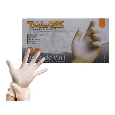Imagem de 1000 Luva Vinil Tamanho P Sem Pó - Marca Talge (1Cx)