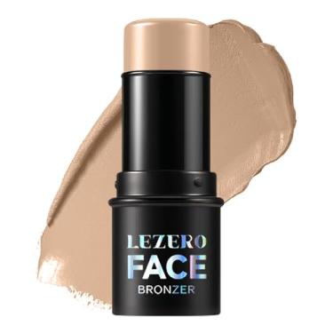 Imagem de Bastão de bronzeador creme, bastão de contorno multiuso para modelar o rosto, varinha de beleza com acabamento fosco para esculpir o rosto, fácil de aplicar, durável, impermeável, montável e cor