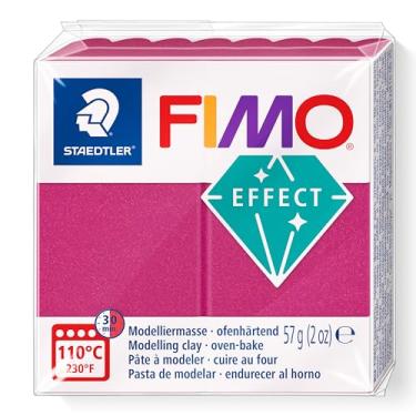Imagem de STAEDTLER Massa de Modelar Profissional FIMO Effect 57g (1 Unidade) Bordeaux Metálico - 8010-21 - Argila Polímera Para Biscuit que Endurece no Forno – Ideal para Artesanato, Miniaturas e Bijuterias