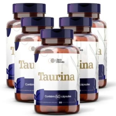 Imagem de Taurina - 1g com 60 cápulas - 5 potes