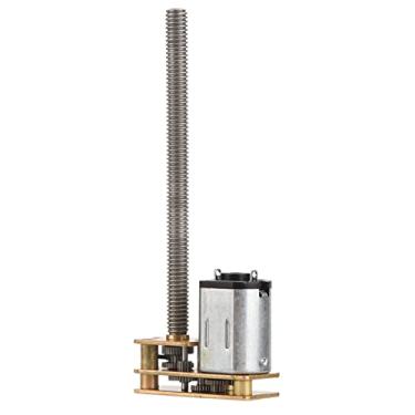 Imagem de DC Gear Motor High Torque Low Noise Electric Gear Box Redução Motor para Elevadores Braços Mecânicos Brinquedos Eletrônicos 6V 12V M4 55mm Shaft (12V 200RPM)