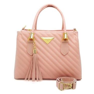 Imagem de Bolsa Media Feminina Línea Shopbag Transversal Elegante de Ombro Inspi
