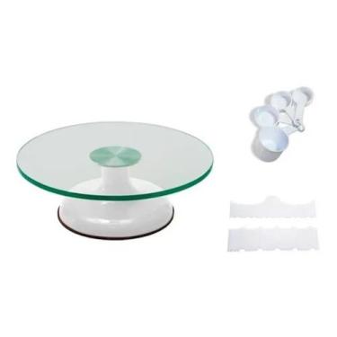 Imagem de Bailarina Giratória Vidro + Xicaras Medida + Espátulas Deco. - Chicky 