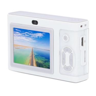 Imagem de Câmera Digital HD, 1080p Anti -Shaking Dual Lente Anti GC2235 Jogos de Função de Função MP3 Player Câmera para a Vida Cotidiana (Branco)