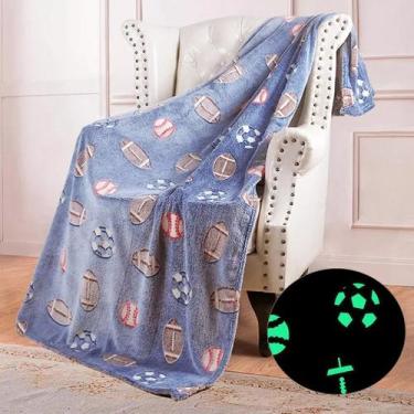 Imagem de Cobertor Manta Infantil Casal 2,00x1,80Mt Brilha no Escuro Antialérgic