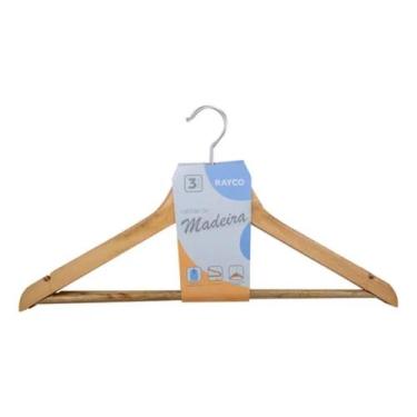 Imagem de Kit Com 3 Unidades De Cabides Em Madeira - Rayco