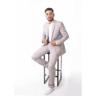 Imagem de terno oxford slim masculino cinza,preto,marinho,cinza claro,cinza,bord