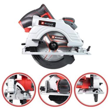 Imagem de Serra Circular Manual Profissional Einhell Sem Fio Portátil a Bateria 