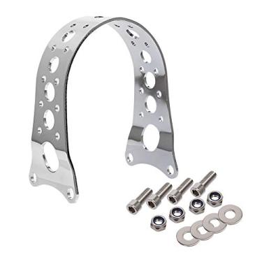 Imagem de HIYOYO Rastreador de garfo dianteiro de motocicleta estreito para a maioria das extremidades dianteiras Harley Wide Glide com uma roda dianteira de 48.3 cm ou 53.3 cm Harley Sportster 883 1200 88-17