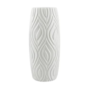 Imagem de Wswqop Vaso de flores, suporte para flores, vaso de mesa moderno e elegante, arranjo floral para prateleira, cozinha, entrada, quarto, inauguração de casa, Branco