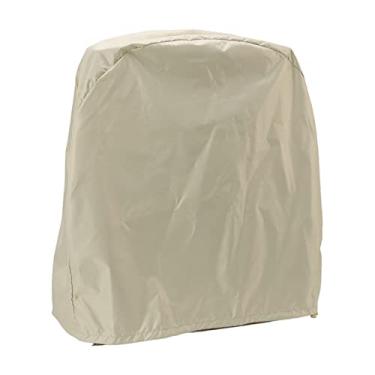 Imagem de Capa de Ventilador Industrial à Prova de Poeira e à Prova d'água Com Design Dobrável para Armazenamento Compacto, Adequado para Uso Interno e Externo, Feito Pano Oxford Com Revestimento Prata 210D,