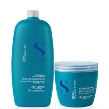 Imagem de Kit Semi Di Lino Alfaparf Curls shampoo 1L e máscara 500ml cachos defi